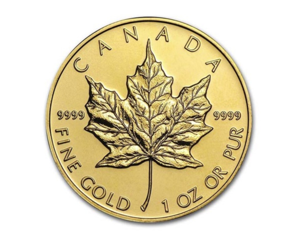 Canada 1 oz Gold Maple Leaf .9999 Fine BU 